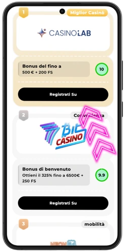 Classifica casinò su mobile slot Big Bass Bonanza